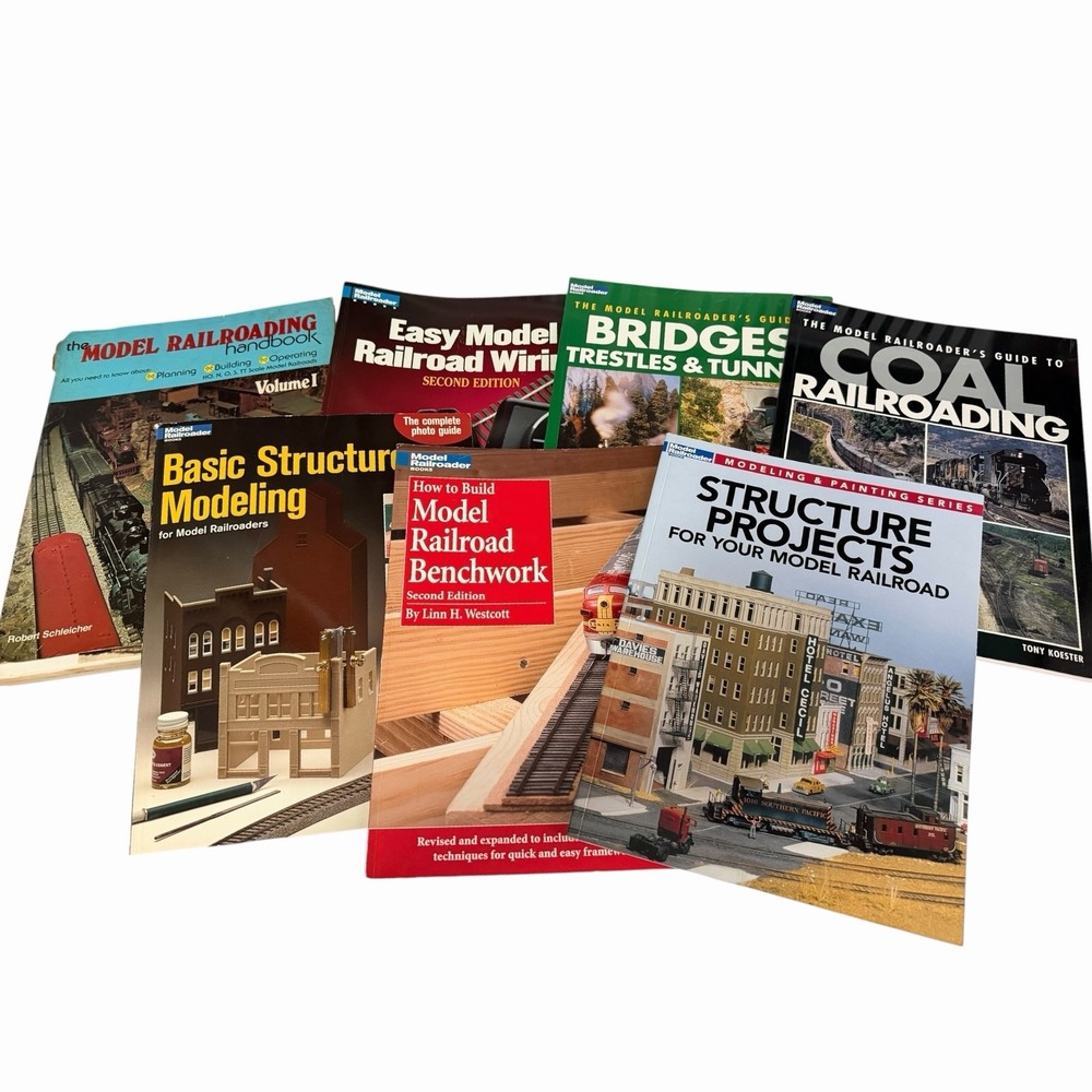 Vintage Model Railroading Books Lot Bridges Wiring Coal Structure Benchwork